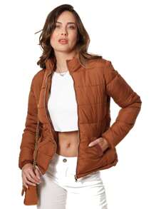 Chelle Women's Jacket Jacket - 駝色 - 查看 3