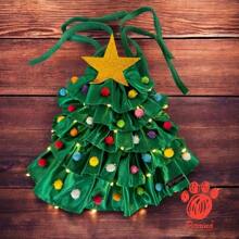 ÁRBOL DE NAVIDAD PERRINA PARA MASCOTA PERRO O GATO DISFRAZ - Verde - Ver 2