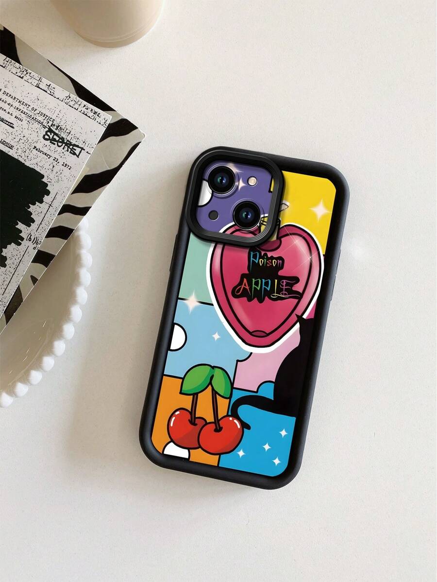 1 Ốp lưng điện thoại di động hình ghép hình cát đen hoạt hình tương thích với Apple///Redmi/Infinix/Vivo - màu đen - Xem 1