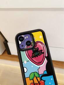 1 Ốp lưng điện thoại di động hình ghép hình cát đen hoạt hình tương thích với Apple///Redmi/Infinix/Vivo - màu đen - Xem 7