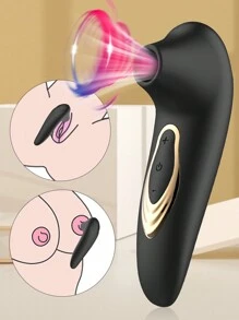 Vibrador con succión estimulador del clítoris, juguete sexual para adultos mujeres con masajeador de succión del clítoris, negro. Succionador del clítoris para mujer, juguete sexual oral y erótico de succión. Vibrador con succión del clítoris con 10 modos de vibración para la sexualidad de la mujer. Mini vibrador, producto sexual para adultos, para mujeres.