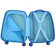 Maleta de viaje impresa para cabina, con 4 ruedas, trolley, maleta rígida, con dibujos, de 31 x 21 x 46 cm, equipaje de viaje, maleta de viaje impermeable en negro