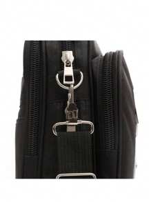 Men's Briefcase Laptop Bag Large Capacity Crossbody Bag Document Bag - màu đen - Xem 3