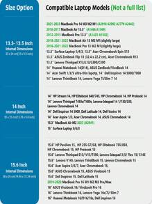 TECOOL 13-16 英寸笔记本电脑保护套适用于 MacBook Air 13 15 M1 M2 2012-2023/Pro 13 14 15 16 2010-2022/14-15.6 Acer Chromebook Surface 笔记本防震防水包带配件袋 - 藍色 - 查看 7