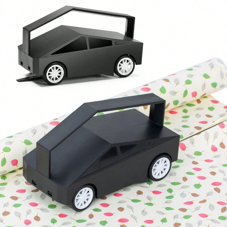 MYLIMHEA 包装纸切刀滑块、圣诞礼品包装纸卷切刀工具、可更换刀片的礼品包装纸切刀、包装纸伙伴假日包装小工具纸夹