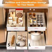 Pull Out Cabinet Organizer, Kitchen Slide Out Storage Drawers Cabinet Roll Out Drawers Shelf For Kitchen Pantry Bathroom Organization