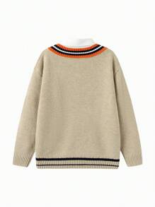 Balabala Jersey de niño, nueva mezcla de lana, aspecto de capa cómoda, 2024 - Amarillo - Ver 2