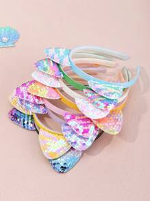 8 sztuk/1 szt. Nowe błyszczące cekiny Kocie uszy obręcz do włosów, słodka księżniczka opaska na głowę, festiwal/uroczystość/prezent urodzinowy, akcesoria do włosów - Wielokolorowe - Zobacz 8