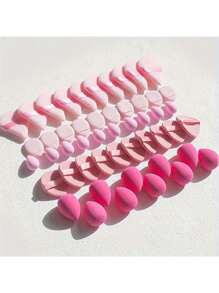 50 件化妆工具套装化妆粉扑和海绵 - 彩色 - 查看 8