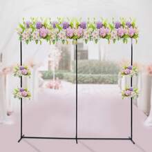 kangten Arco de boda negro, soporte de metal para globos y flores como decoración para boda, fiesta, habitación y regalos para la novia