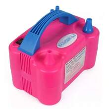 Balloon Inflator Compressor Pump Balloons 2 Nozzles Parties Pink - HỒNG - Xem 1