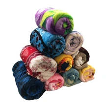 Pack de 10 Frasadas Matrimonial Full Poliéster Diseños Variados - Multicolor - Ver 1