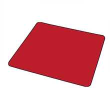 Mousepad Desk Pad Smooth Rubberized Speed Gamer Office Work Large 45x45 Reinforced Edge - 紅色 - 查看 4