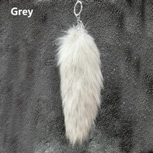 1 件钥匙扣钥匙串，尾巴包包吊坠钥匙扣钥匙圈饰物，适用于包包汽车饰品书包，毛绒玩具饰物卡通娃娃汽车钥匙扣饰品，适合女士和女孩，派对情人节礼物，圣诞节礼物，毛绒尾巴狐狸尾巴钥匙扣汽车配件包饰物可爱哥特 Y2k - 彩色 - 查看 7