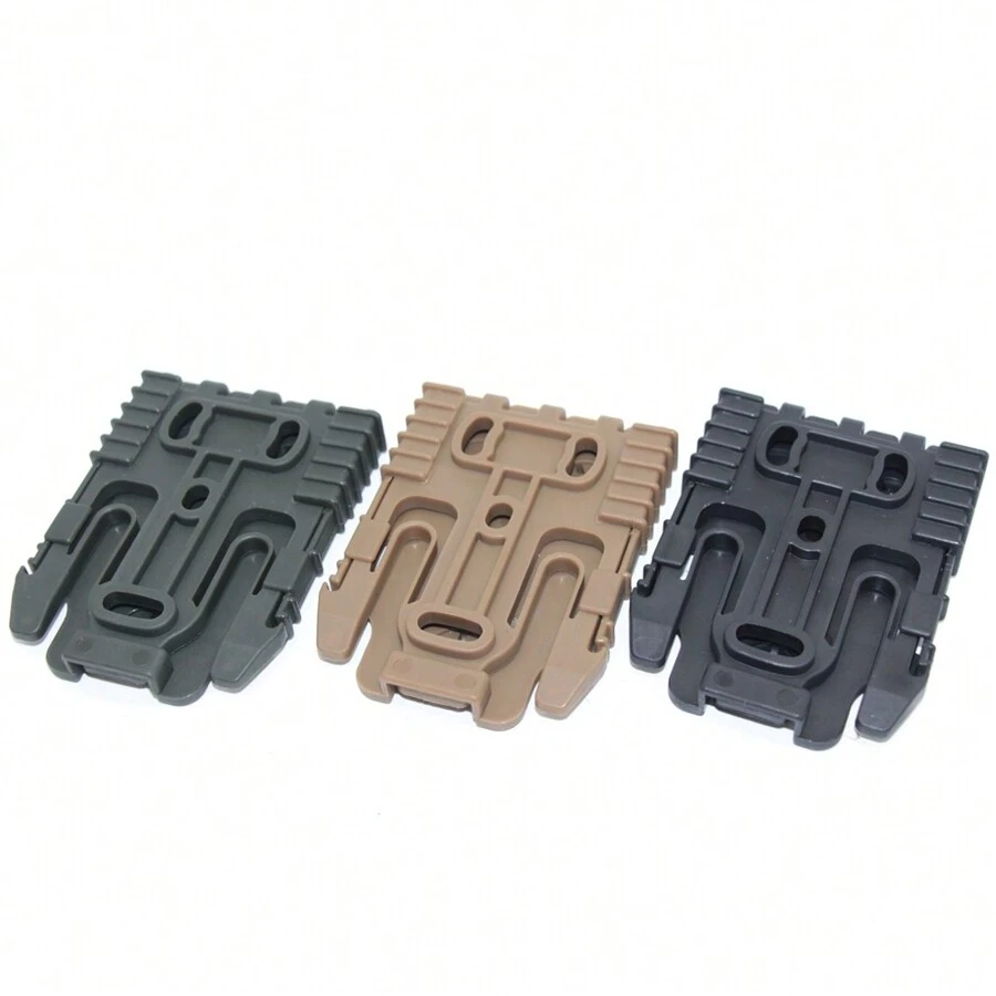 QLS Tactical Gunstock Quick Detach Latch, Multifunctional Waist Quick Detach Connection Plate, Buckle Quick Release System - Black - View 1