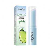 SADOER 4 Pacotes Conjunto de Presente, Sabor de Frutas de Sanduíche Especial Bálsamo Labial de Ácido Hialurônico com Variação de Temperatura para Lábios Secos e Escuros - Hidratante e Nutritivo, Acabamento Brilhante, Hipoalergênico, Adequado para Todos os Tipos de Pele - Multicolorido - Visão 9