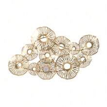24x2x42" Gold Iron Wall Art,Sachper-70