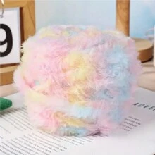 Luxurious Soft Fluffy Yarn Ball - 50 Grams, More Than 20 Colors For Choose Mixed Colors For DIY Knitting & Crochet Projects