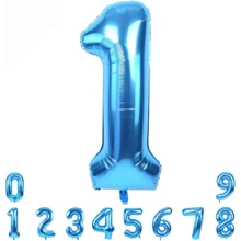 Balon Angka Warna-warni 40 Inci untuk Pesta Ulang Tahun, Acara Ulang Tahun Pusat Perbelanjaan, Dekorasi Peringatan - Biru - View 11