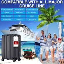Carnival Cruise Ship Essentials 2025 Must Haves Packing List Kit,Cruise Luggage Tags,Magnetic Hooks,Lanyard For Ship Cards,Power Strip,Towel Bands,Nausea Wrist Bands Cruise Accessories All Cruise Line