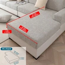 1pc Tea Leaves Jacquard Sofa Cover, All-Season Protective Slipcover, Stretchy & Machine Washable, Fits Single/Loveseat/3-4 Seater/Sectional Sofa Gifts Birthday Graduation