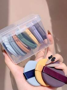 Bộ 1/2/4 hộp đựng mút trang điểm, mút trang điểm trong suốt đa năng di động và hộp đựng mỹ phẩm, thích hợp đựng phấn phủ, phấn khoáng, phấn phủ toàn thân, cọ trang điểm, mút trang điểm, dụng cụ trang điểm ướt & khô kèm hộp, hộp đựng trang sức, túi đựng, giá đựng cọ trang điểm, giá đựng cọ, hộp đựng nước hoa, túi đựng - Trong sáng - Xem 3