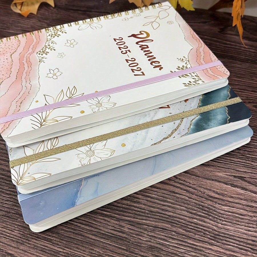 10 Stücke Monatsplaner/Kalender für 2025-2027, Januar 2025-2027, 3