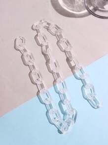 1 chiếc vòng cổ chuỗi khóa đơn bằng acrylic độc đáo phong cách Punk tối giản đầy màu sắc thời trang dành cho nam, trang sức đeo hàng ngày - Nhiều màu - Xem 10