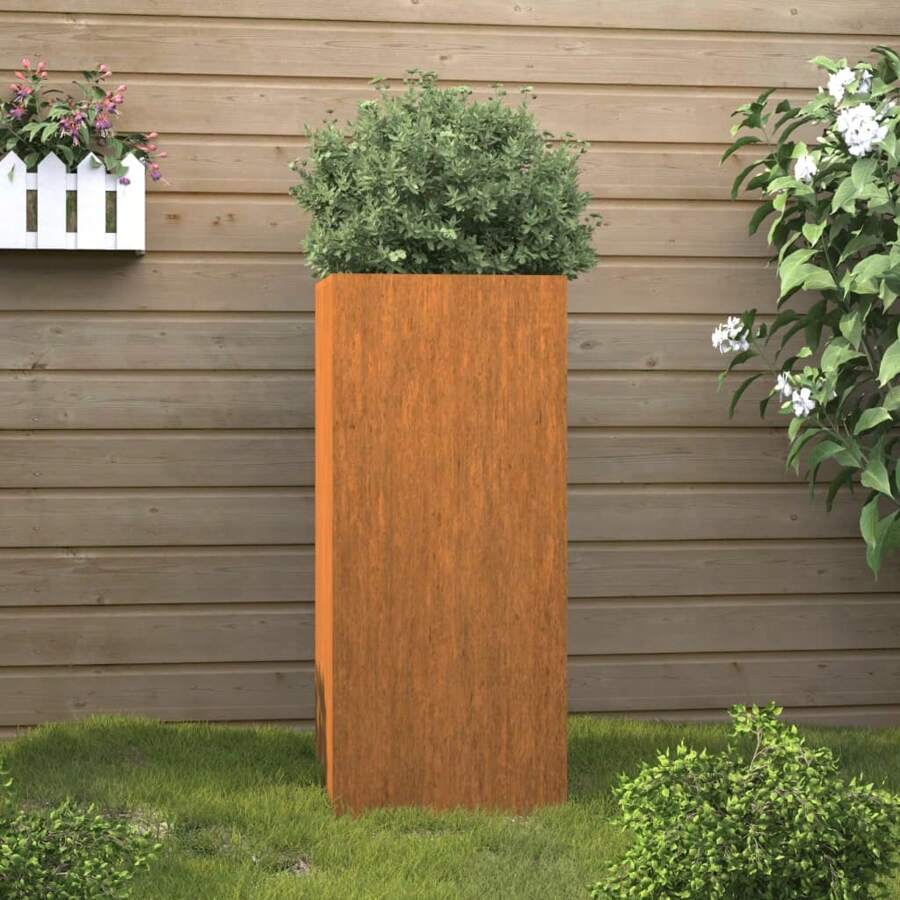VidaXL Plant Pot 32x29x75 Cm Corten Steel