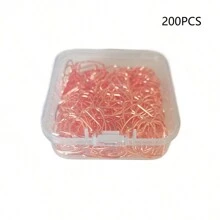 200PCS Metal Heart-Shaped Paper Clips, Label Clips, Suitable For Organizing Office Stationery And Daily Office Decoration Paper, Mother's Day Gifts And Perfect Holiday Gifts, Bookmark Supplies, Stationery, Valentine's Day, Birthdays