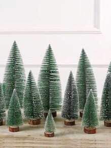 Mini Christmas Tree Small Cedar Tabletop Christmas Tree Setting Christmas Gift Christmas Decorations - Nhiều màu - Xem 2