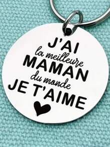 1pc Spanish Mother's Day Gift For Mom Thanksgiving Gift For Mom's Birthday Women's Day Gift Keychain Valentine's Day Car Accessories Bag Charm School