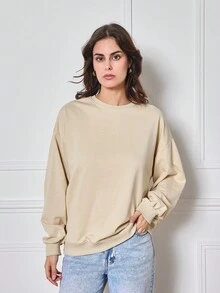 2024 新款经典圆领女士毛衣 灰色，休闲时尚