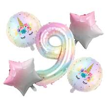 1 Bộ bóng bay lá kim loại hình kỳ lân, thích hợp cho sinh nhật, tiệc tùng, đám cưới, tặng quà - Nhiều màu - Xem 11