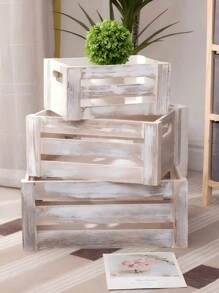 Thickened Material, Strong , 3 Sets Of Different Sizes Of Wooden Boxes, Can Achieve Multi-Functional Storage. Storage Boxes, Storage Boxes, Gift Boxes, Boxes Of Different Sizes Offer A Wide Variety Of Options Including Bedding