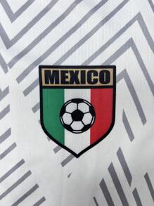 Camiseta de fútbol de México, camiseta deportiva para equipo de fútbol cómoda y transpirable de manga corta para ocio