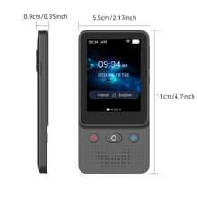 funny panda Al Language Translator Device | No Additional Charges L Translation Does Not Require A Signal Source | Translate 138Languages With WiFi | Translation Multi-Language Touchscreen Translator - Black - View 9