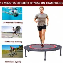Greeny Living Mini Exercise Trampoline For Adults 40 Inch,Indoor Fitness Rebounder Trampoline With Safety Pad