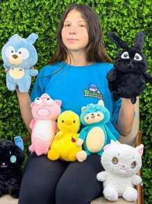 Kit 18 Assorted Plush Toys 18-25cm Decoration And Gift - Bộ 18 thú nhồi bông các loại 18-25cm - Xem 6