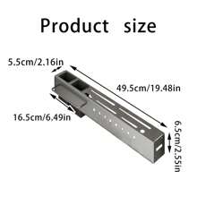 Kitchen Knife Rack With Removable Chopstick Holder, Towel Bar And Utensil Hooks, Wall Mounted Storage Organizer Without Drilling