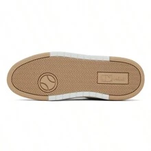 MLB Unisex Chunky Liner Sneakers, Comfortable, Versatile, Anti-Slip, Durable, Low-Top, White/Brown Color