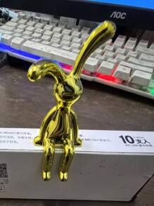 1/2件装创意卡通摆件长耳兔家居简约电脑电视摆件汽车中控装饰跨境爆款 - 彩色 - 查看 20