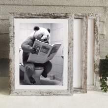 3Piece/Set Vintage Style Photo Frames For Picture Wall 10X15 15X20 20X25 A4 Retro Rural Style Pictures Frame For Table Top Display And Wall Mounting Frames Festive Wedding Decorations, Father's Day, Mother's Day, Valentine's Day Gifts Photo Decor Commemorative Gift Birthday Graduation - Light Grey - View 1