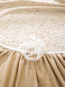 1pc Solid Color Bohemian Style Jacquard Sofa Cover, Elastic Jacquard Sofa Slipcover, Protects Sofa From Cat Scratches, Suitable For All Seasons, Includes Pillow Case - Mocha Brown - View 12