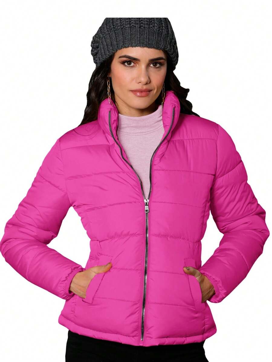 Chamarra Dama Peluche Interior Moda - Rosa Fucsia - Ver 1