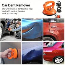 5pcs Car Dent Puller Suction Cup 2-Sizes Car Dent Remover Repair Cars Door Body Suction Cup Kit For Auto Large Dents & Small Dents - 4PCS Small Black - View 7