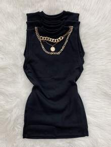 3 Pcs Kit Women's Ribbed Tank Top Blogger Sleeveless Summer Blouse - 套件5 - 查看 1