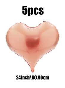 1 quả bóng bay hình trái tim 24 inch Graceful, bóng bay hình trái tim, bóng bay màng nhôm polyester trang trí hình trái tim cho ngày lễ tình nhân, sinh nhật, đám cưới, cô dâu, tiệc đính hôn, tiệc sinh nhật, lễ kỷ niệm, trang trí đính hôn, vật dụng tiệc sự kiện - Nhiều màu - Xem 17