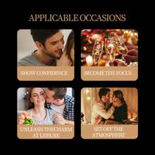 1 件男士信息素古龙水走珠香氛，高浓度木质香味，持久留香，适合约会、通勤和情人节礼物 - 黑色 - 查看 5