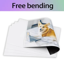 5/10pcs - A4 Size (8.3x11.7 Inches) Printable Magnetic Paper, 16mil Glossy Flexible Magnetic Sheets, No Adhesive Back, Suitable For Inkjet Printers - Black - View 8